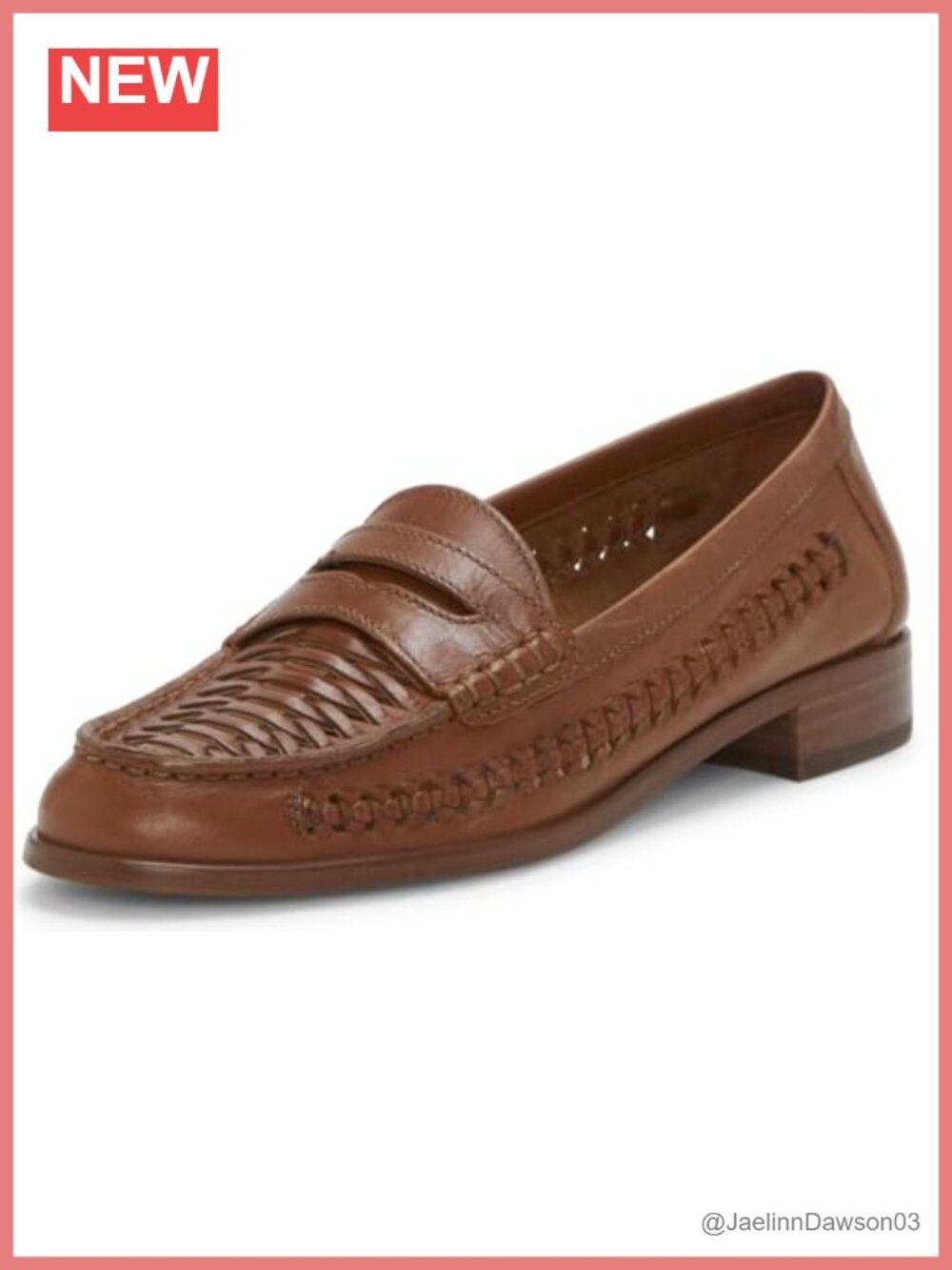 Vince Camuto Calie Braided Flat Loafer - Leather Almond Toe Slip-On